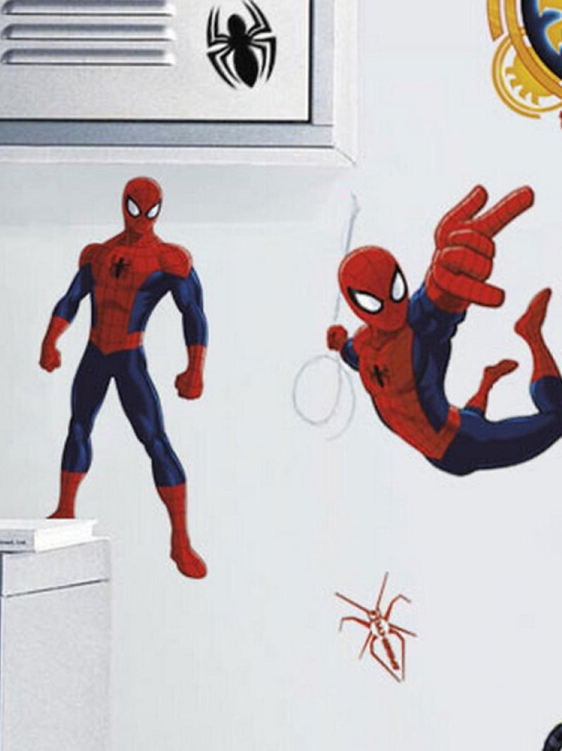 Stickers Muraux Marvel Spiderman 22.9 cm x 44.1cm Multicolore - Kiabi