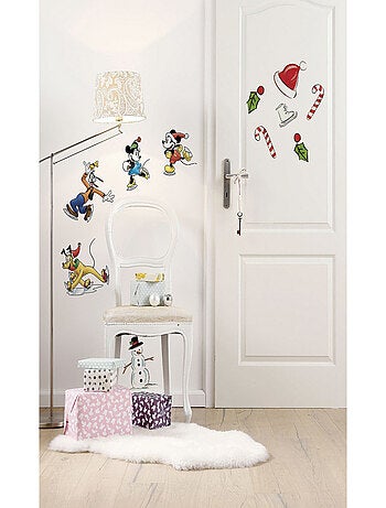 Stickers Muraux Mickey Mouse -Mickey Ice Slide- Patinage sur Glace Disney