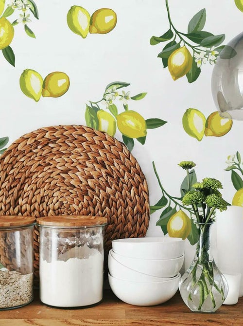 Stickers muraux motifs citrons - Kiabi