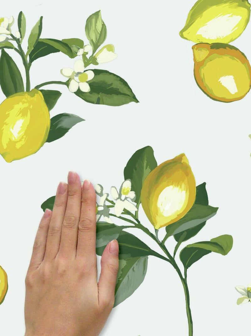 Stickers muraux motifs citrons Jaune - Kiabi
