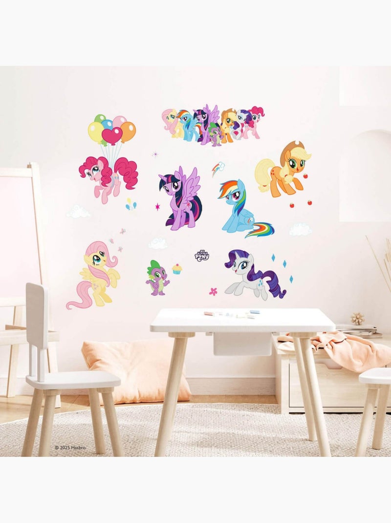 Stickers muraux my little pony : l'amitié, c'est magique Multicolore - Kiabi