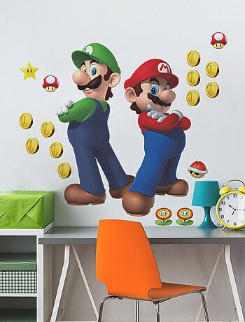 Stickers Muraux NIN Super Mario Luigi et Mario