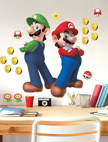 Stickers Muraux NIN Super Mario Luigi et Mario