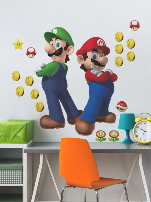 Stickers Muraux NIN Super Mario Luigi et Mario - Kiabi