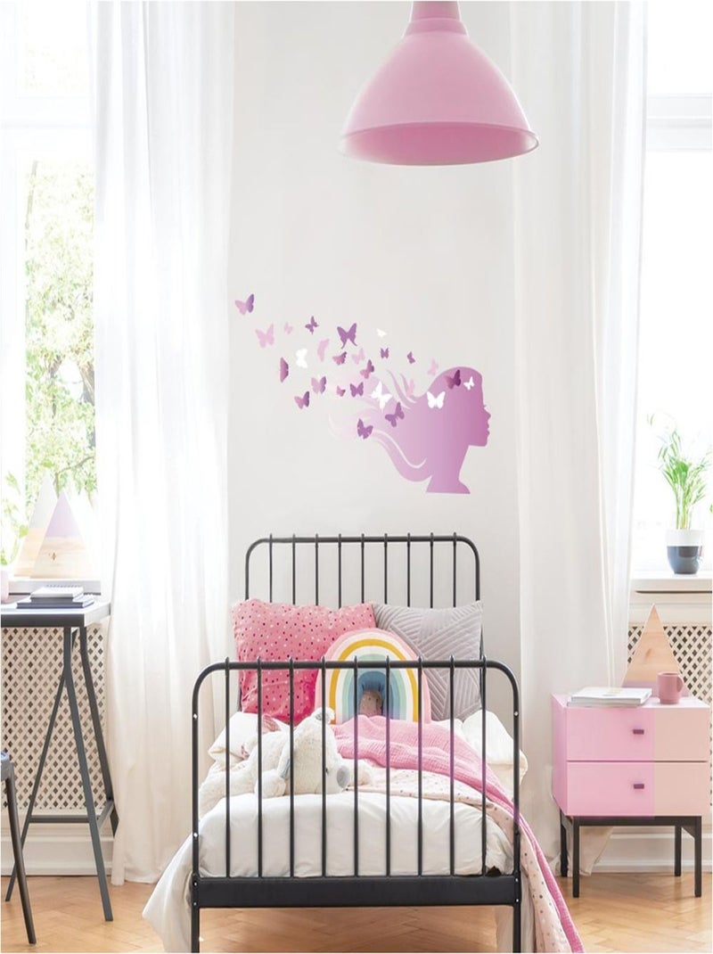Stickers Muraux Papillons Rose - Kiabi
