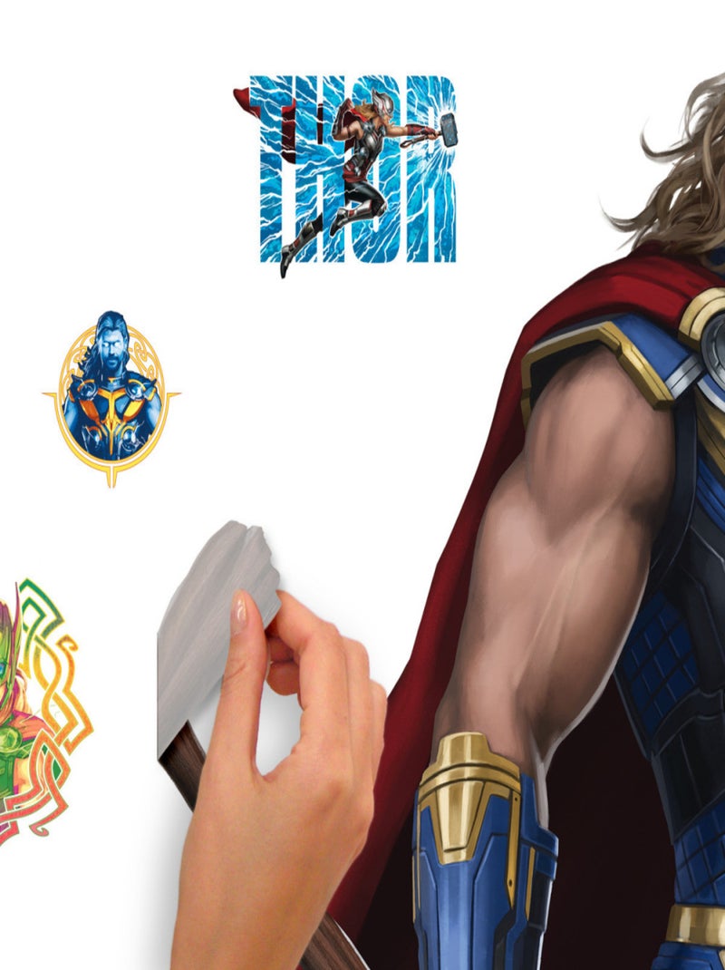 Stickers Muraux Personnage Marvel Thor -Love and Thunder - Amour et Tonnerre Multicolore - Kiabi