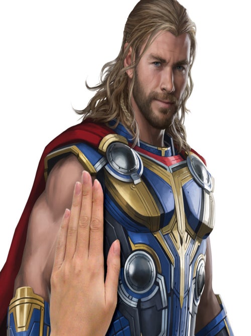 Stickers Muraux Personnage Marvel Thor -Love and Thunder - Amour et Tonnerre - Kiabi