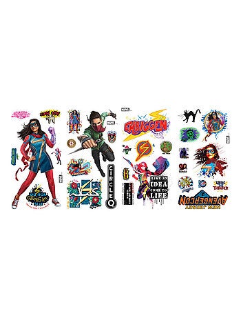 Stickers Muraux Personnages Miss Marvel
