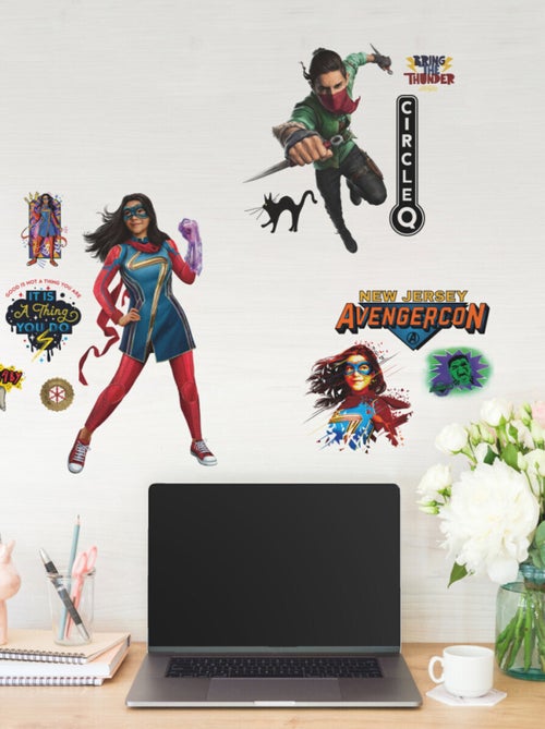 Stickers Muraux Personnages Miss Marvel - Kiabi
