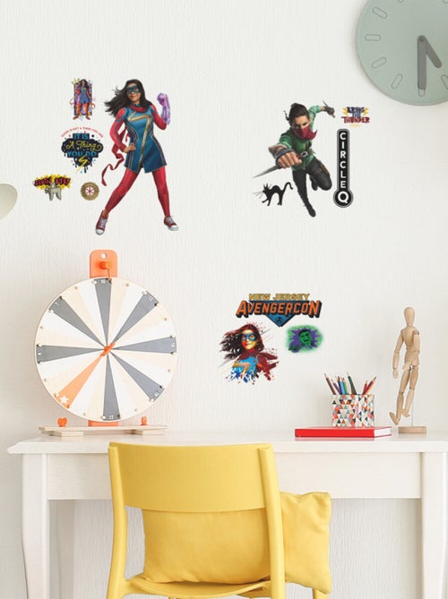 Stickers Muraux Personnages Miss Marvel - Kiabi