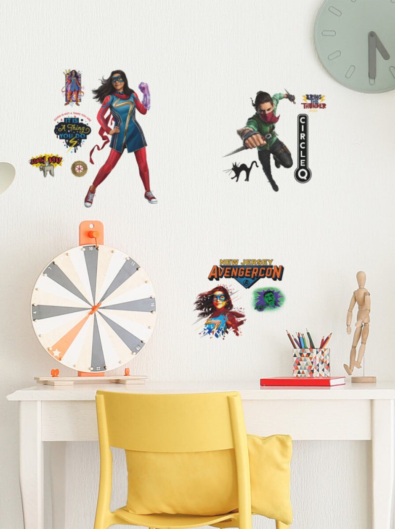 Stickers Muraux Personnages Miss Marvel Multicolore - Kiabi