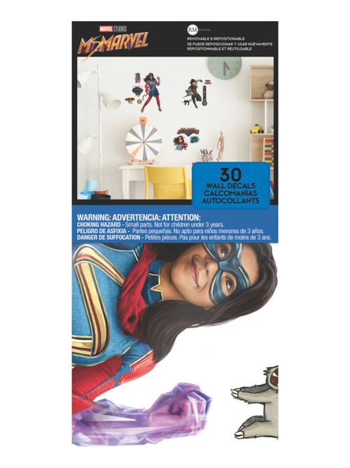 Stickers Muraux Personnages Miss Marvel - Kiabi
