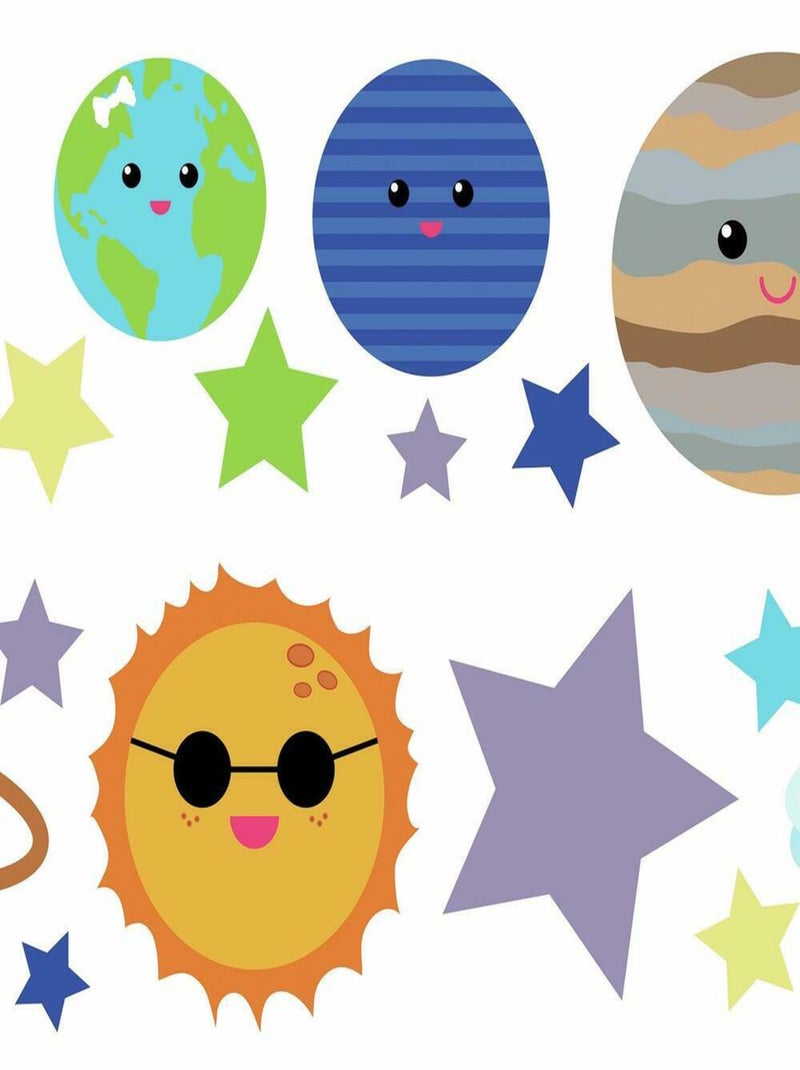 Stickers Muraux Planètes Multicolore - Kiabi