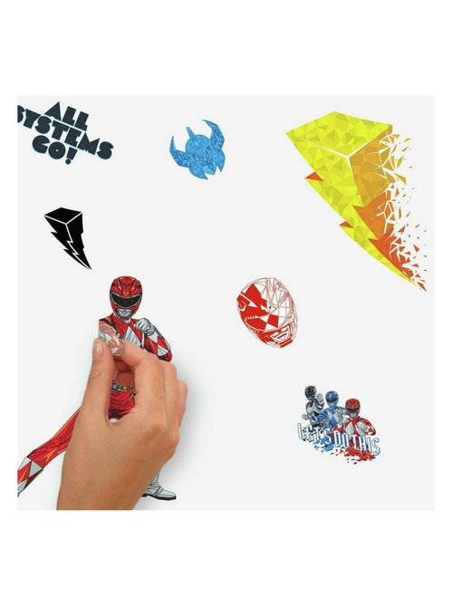 Stickers Muraux Power Rangers - Kiabi