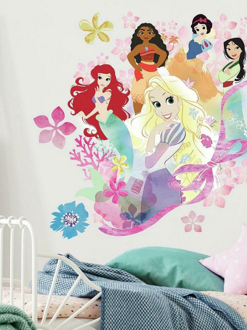 Stickers muraux Princesses Jardin du Palais Multicolore - Kiabi