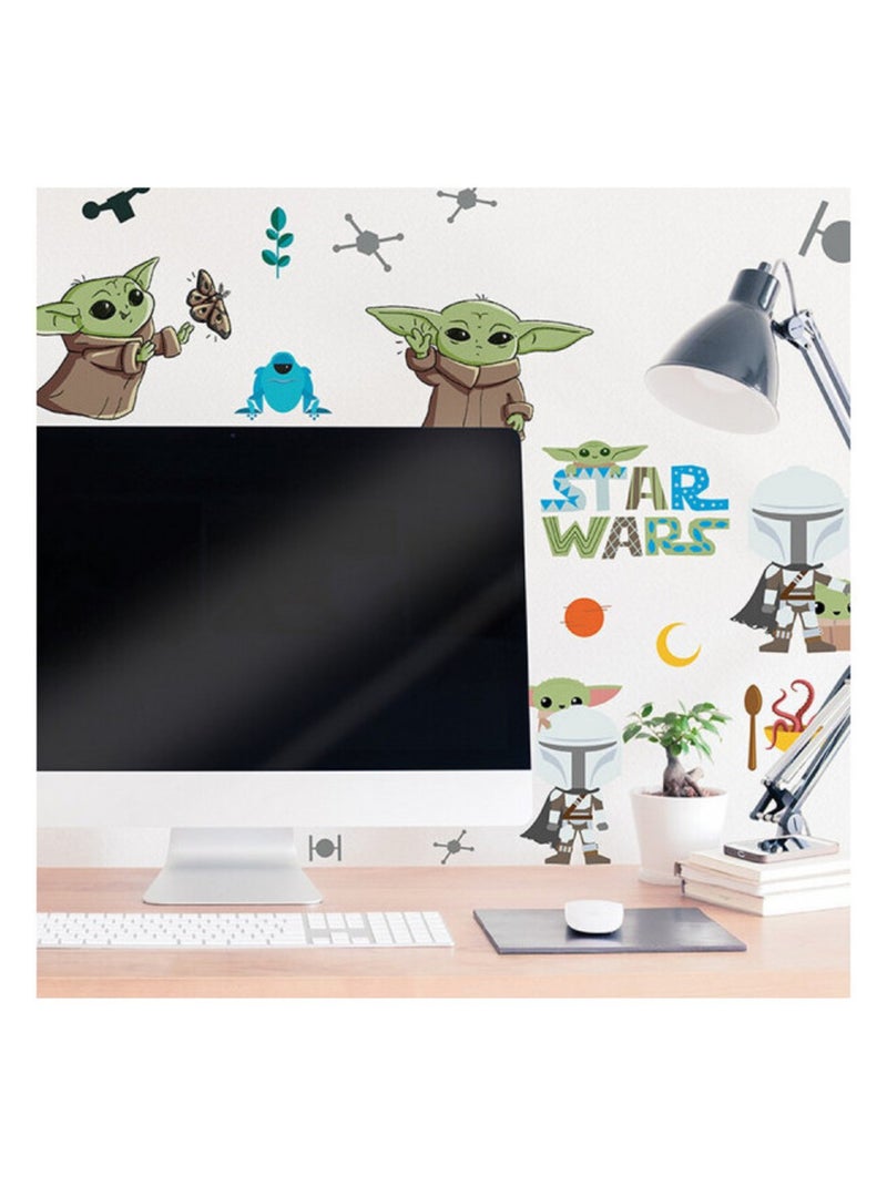 Stickers Muraux Star Wars The Mandalorian Grogu Multicolore - Kiabi