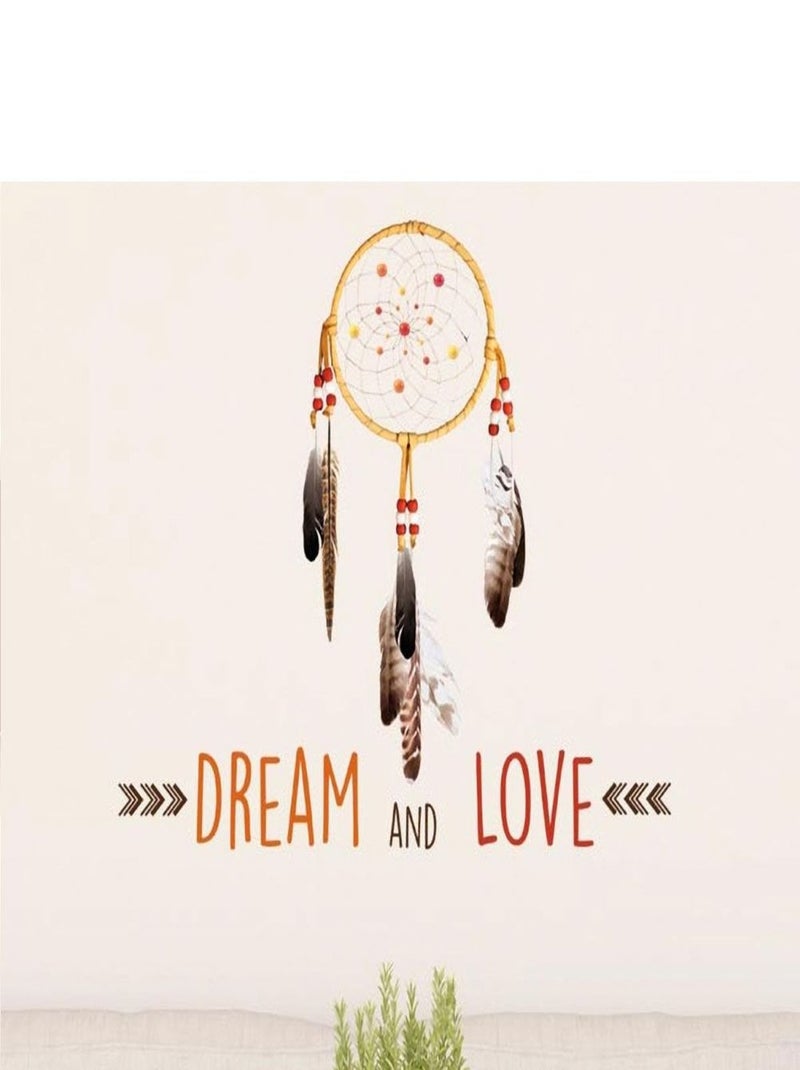 Stickers Muraux Style Indien - Dream and Love Beige - Kiabi