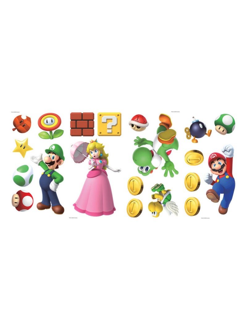 Stickers Muraux Super Mario Brothers Multicolore - Kiabi