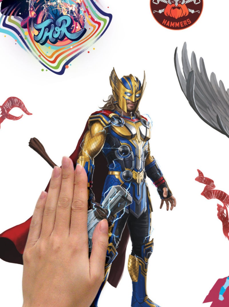 Stickers Muraux Thor -Love and Thunder - Amour et Tonnerre Multicolore - Kiabi