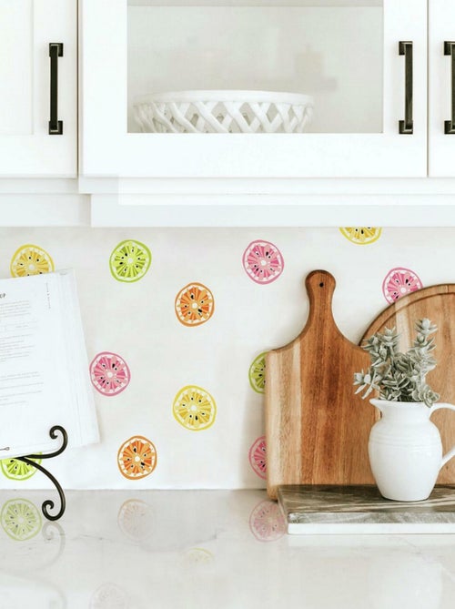 Stickers Muraux zeste et bâtons d'agrumes Jane Dixon - Kiabi