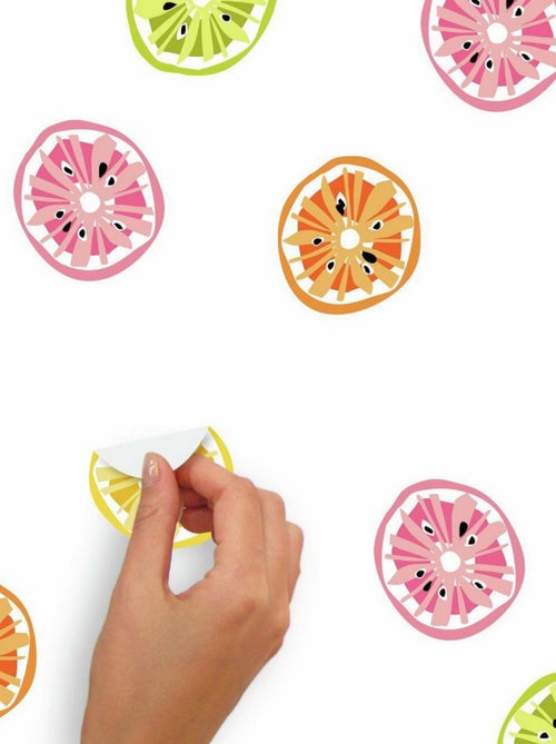 Stickers Muraux zeste et bâtons d'agrumes Jane Dixon - Kiabi