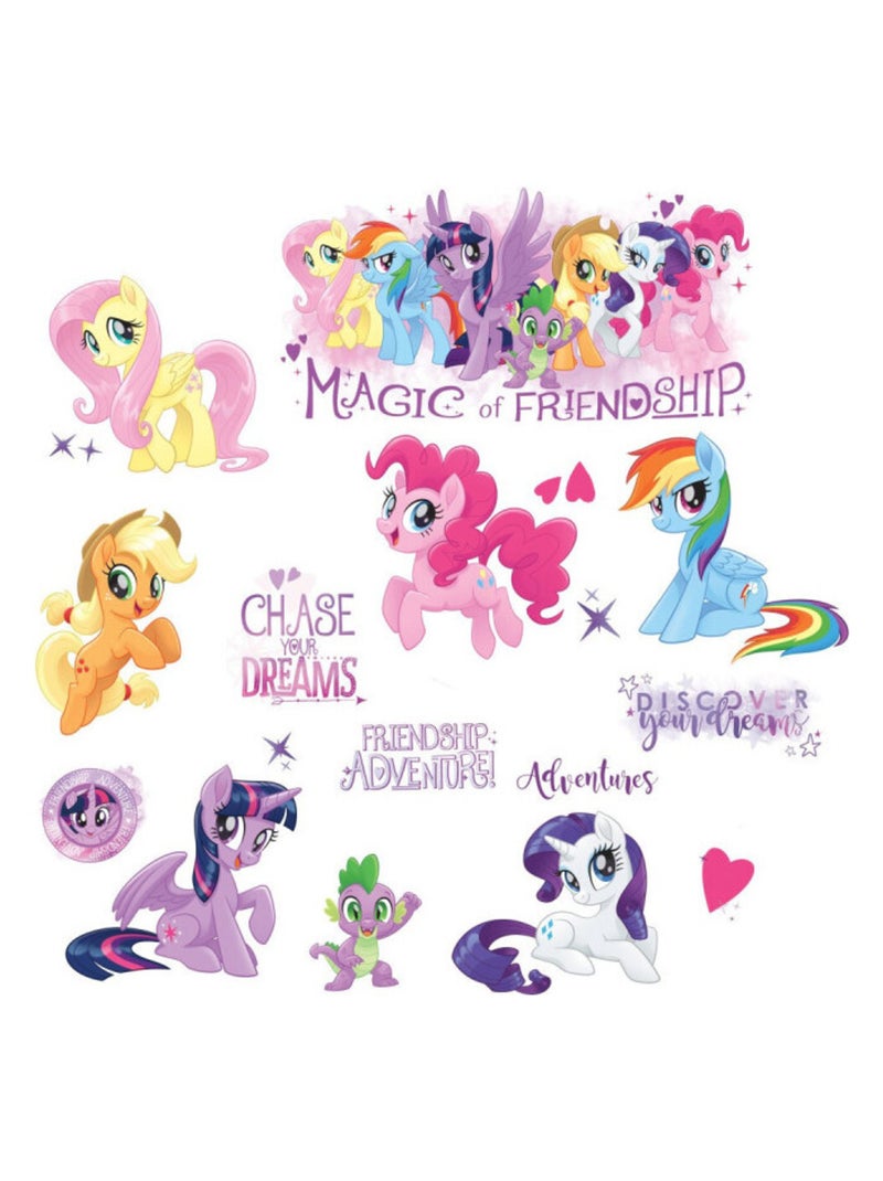 Stickers My Little Pony modèle les amis c'est magique Multicolore - Kiabi