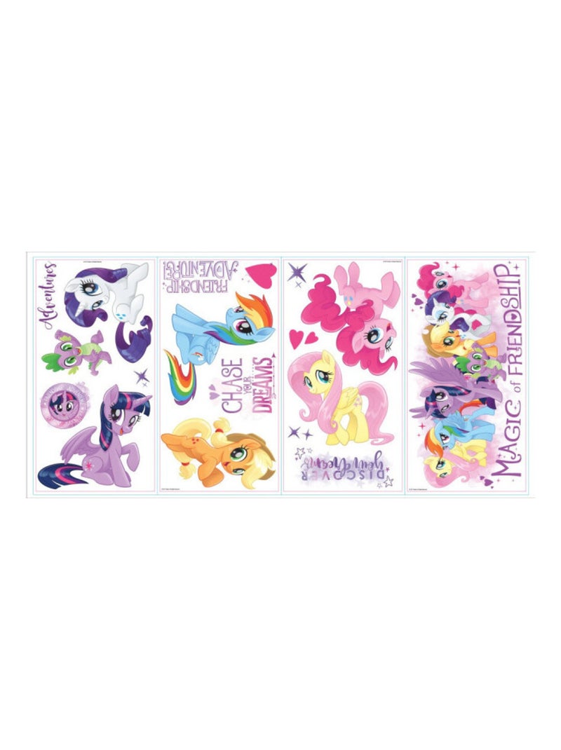 Stickers My Little Pony modèle les amis c'est magique Multicolore - Kiabi