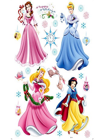 Stickers Noël Princesse Disney