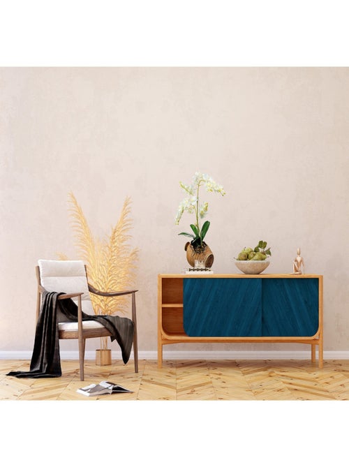 Stickers Orchidées blanches Dans une jarre  - 1 planche 42,5 x 65 cm - Kiabi