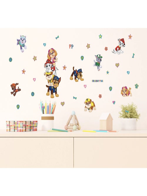 Stickers Pat' Patrouille - La Pat' Patrouille Et Ses Amis - 30x30 cm - Kiabi