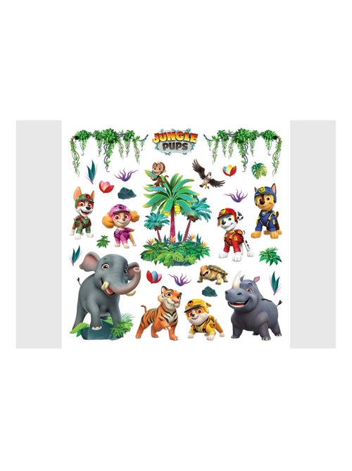 Stickers Pat' Patrouille - La Pat' Patrouille Jungle Pups - 30x30 cm - Kiabi