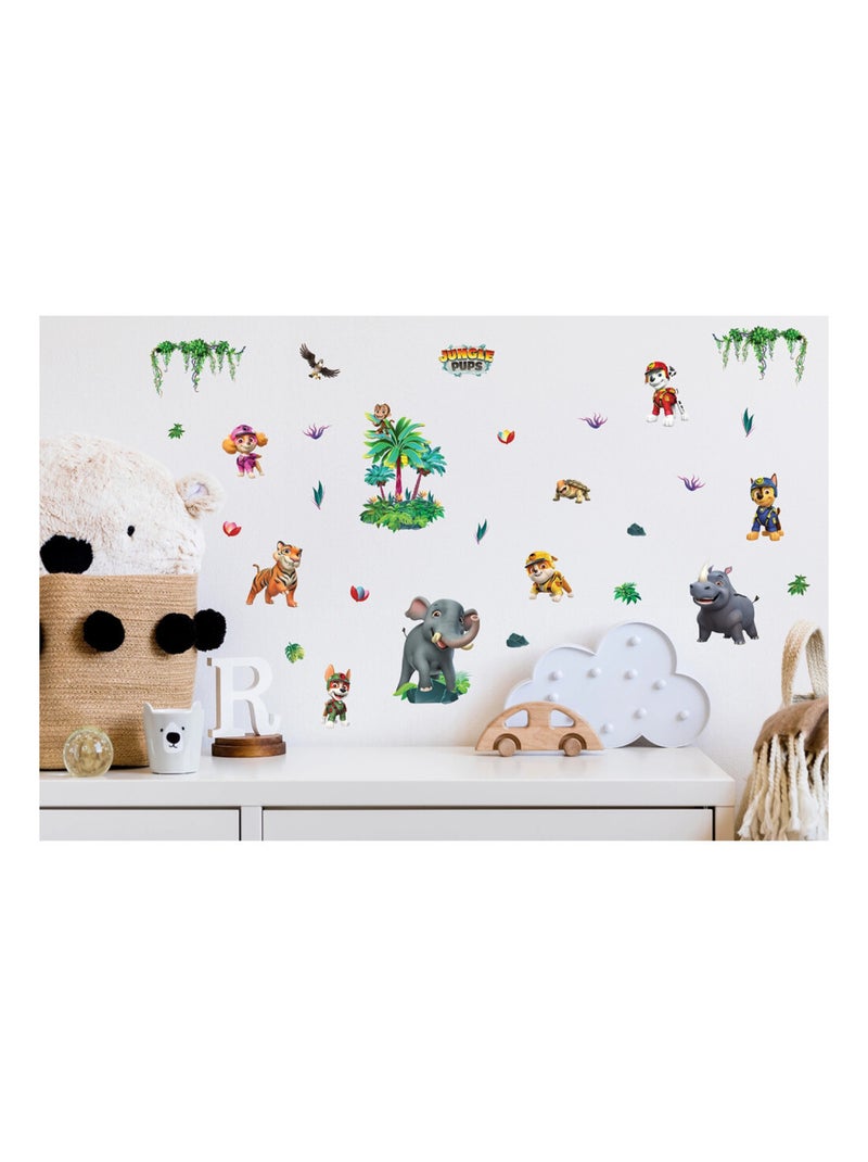 Stickers Pat' Patrouille - La Pat' Patrouille Jungle Pups - 30x30 cm Multicolore - Kiabi