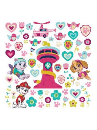 Stickers Pat' Patrouille - Marcus, Everest, Stella Joyeux - 30x30 cm