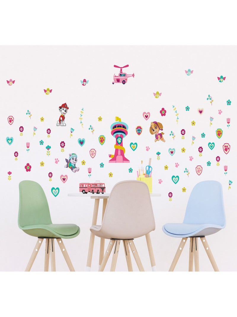 Stickers Pat'Patrouille - Everest, Marcus, Stella - 42,5x65 cm Multicolore - Kiabi