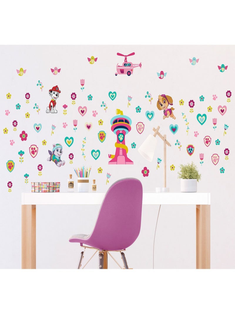Stickers Pat'Patrouille - Everest, Marcus, Stella - 42,5x65 cm Multicolore - Kiabi