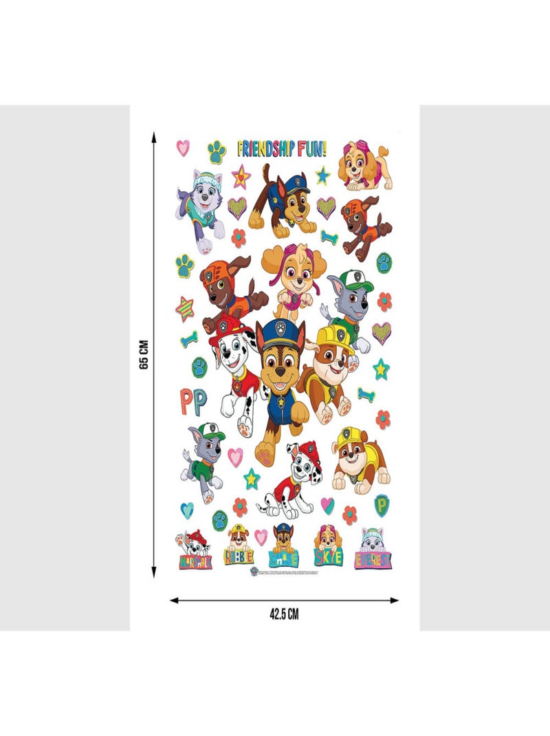 Stickers Pat'Patrouille - Tous les personnages - 42,5x65 cm Multicolore - Kiabi
