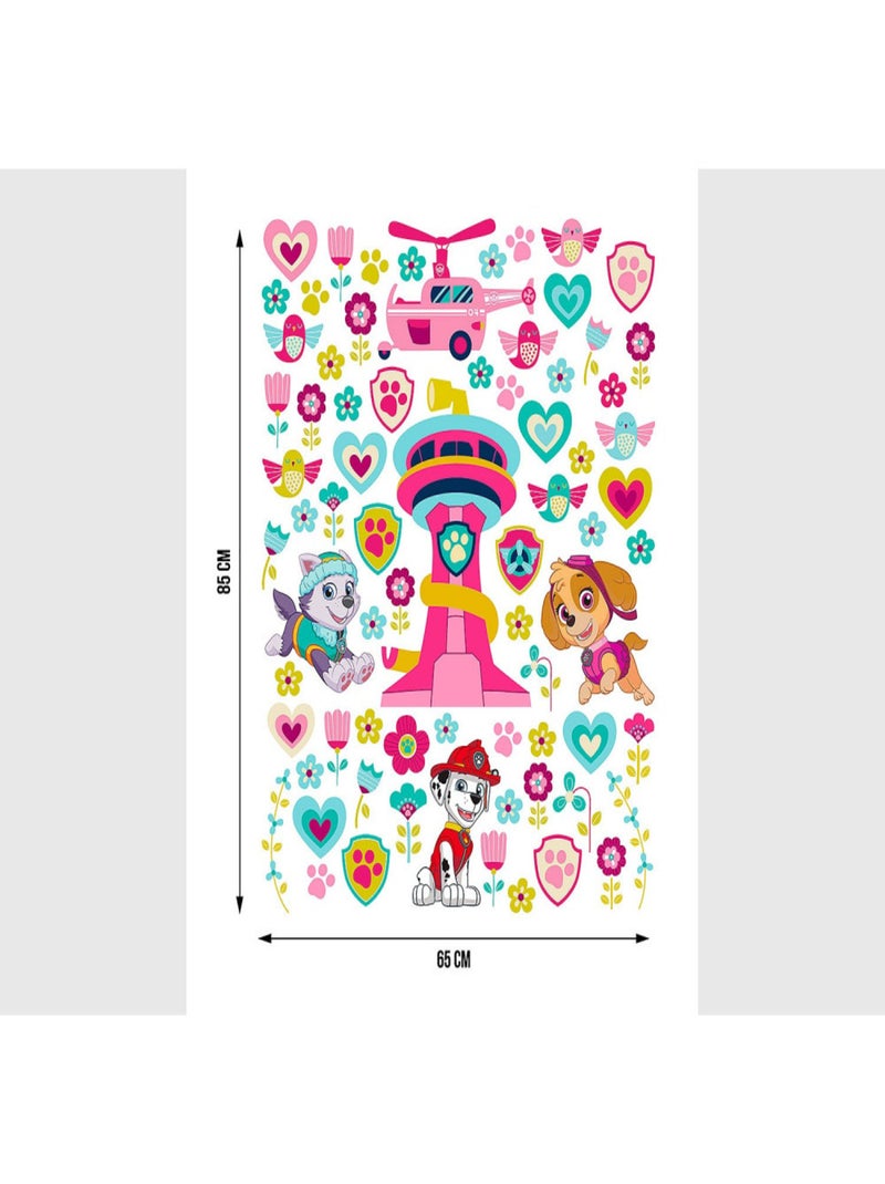 Stickers Pat'Patrouille - Tous les personnages Joyeux - 65x85 cm Multicolore - Kiabi