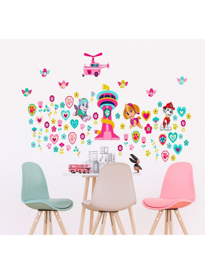 Stickers Pat'Patrouille - Tous les personnages Joyeux - 65x85 cm Multicolore - Kiabi