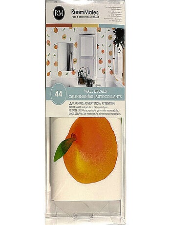 Stickers pêches aquarelle