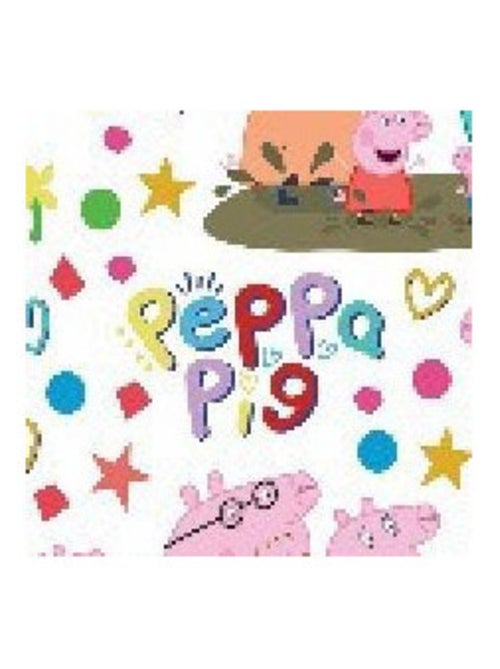 Stickers Peppa pig et ses amis en voiture - 1 planche 42,5 x 65 cm - Kiabi