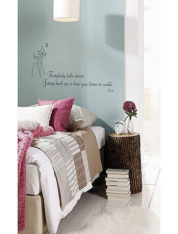 Stickers phrase Bambi avec écriture -Getting back up- Disney