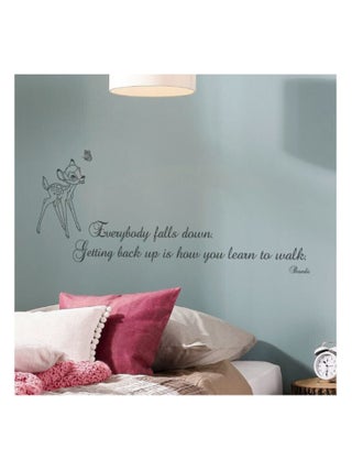 Stickers phrase Bambi avec écriture -Getting back up- Disney