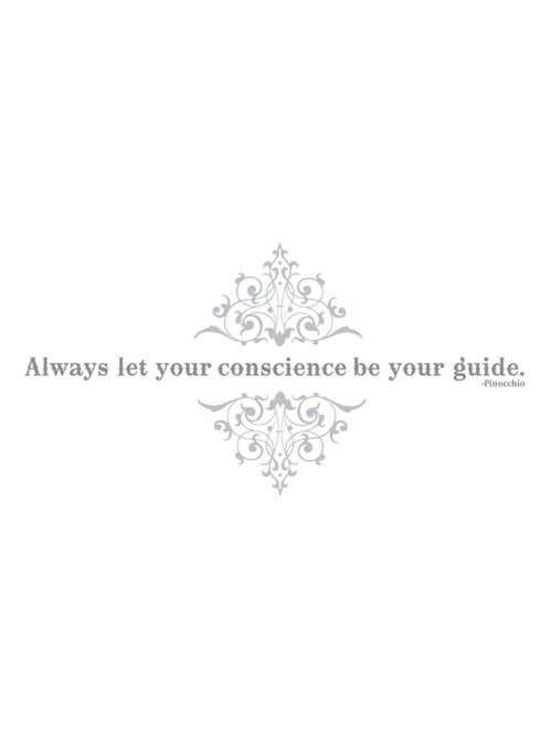 Stickers phrase Pinocchio -Always let your conscience be your guide- Disney - Kiabi