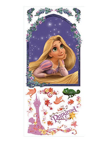 Stickers Portrait Princesse Raiponce Disney 45x101 cm