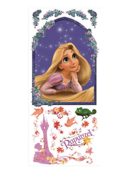 Stickers Portrait Princesse Raiponce Disney 45x101 cm - Kiabi