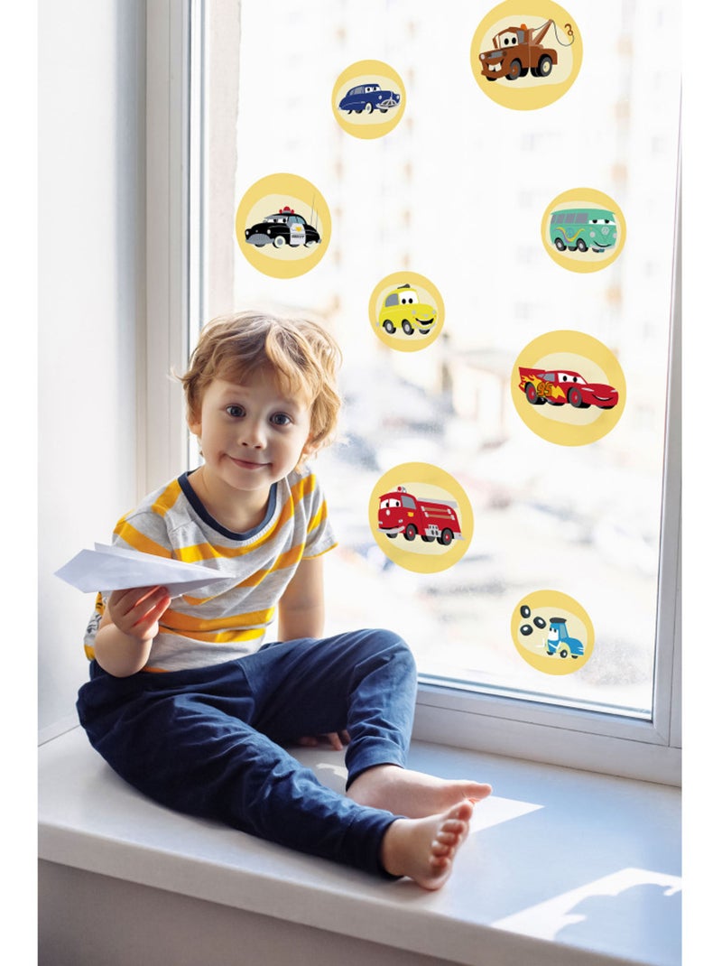 Stickers pour fenêtre cars ka-chow Multicolore - Kiabi