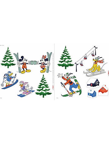 Stickers pour fenêtre disney mickey mouse snowland