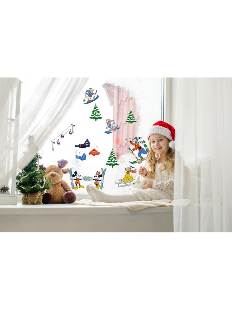 Stickers pour fenêtre disney mickey mouse snowland Multicolore - Kiabi
