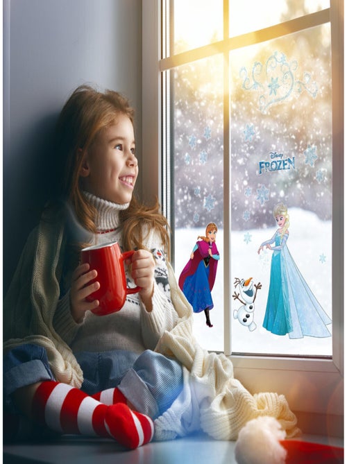 Stickers pour fenetre La Reine des Neiges Disney Frozen - Kiabi