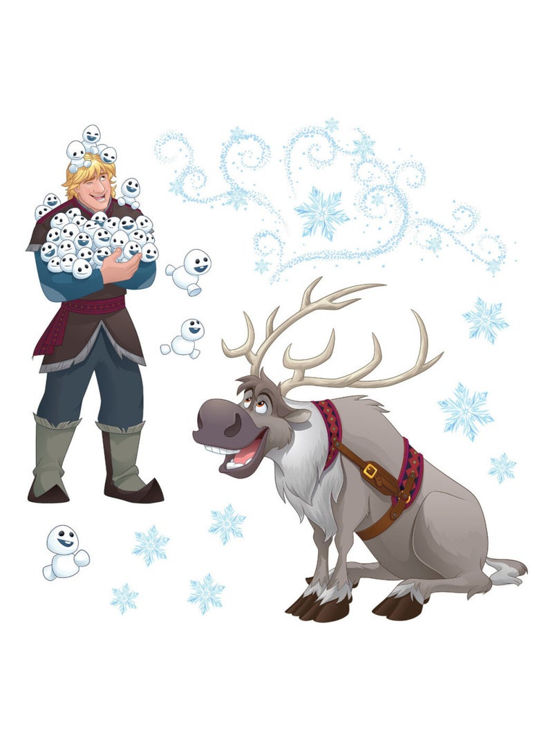 Stickers pour fenetre La Reine des Neiges Disney Frozen Multicolore - Kiabi